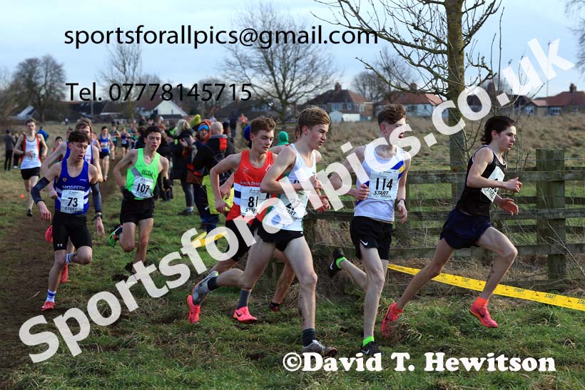 Mens Under-17s 2024 Northern Cross Country Champs., Sedgefield. Photo: David T. Hewitson/Sports for All Pics